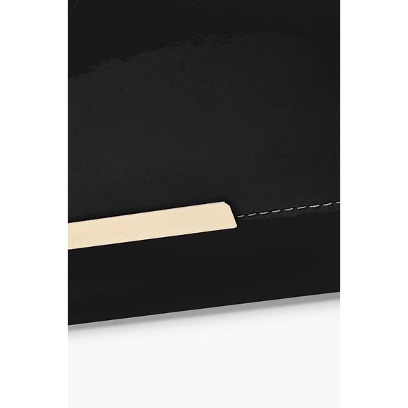 NWOT Black Patent Envelope Clutch - Picture 5 of 5
